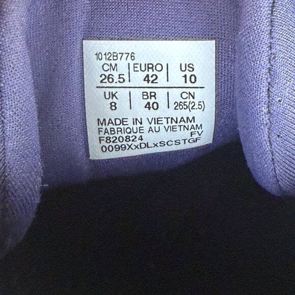 Asics Dynablast 5 Athletic Running Shoes Womens 10 Black Purple Orange Low Top - Picture 5 of 10